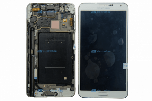 Модуль-дисплей Samsung Galaxy Note 3 3G (SM-N900) с рамкой белый (ОРИГИНАЛ)