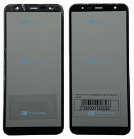 Стекло для дисплея Samsung Galaxy J6 Plus/J4 Plus (2018) SM-J610/J415 черное