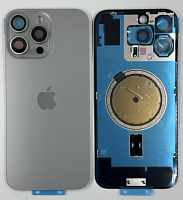 Задняя крышка для IPhone 16 Pro Max Natural Titanium (Оригинал)