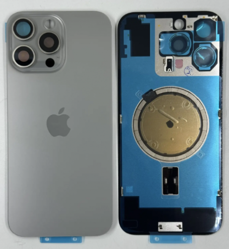 Задняя крышка для IPhone 16 Pro Max Natural Titanium (Оригинал)