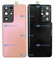 Задняя крышка Samsung Galaxy S21 Ultra (SM-G998B) розовая