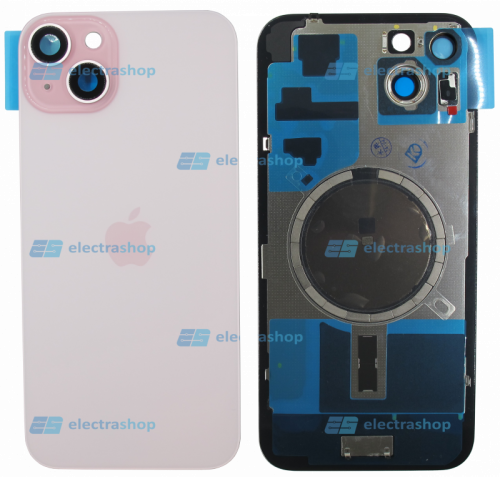 Задняя крышка для IPhone 15 Plus розовая (Оригинал)