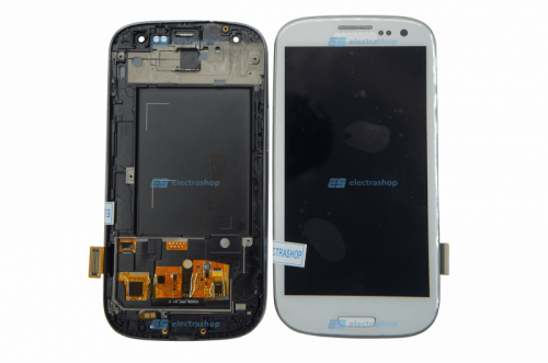 Модуль-дисплей Samsung Galaxy S3 (GT-I9300) белый с рамкой (TFT COPY) 
