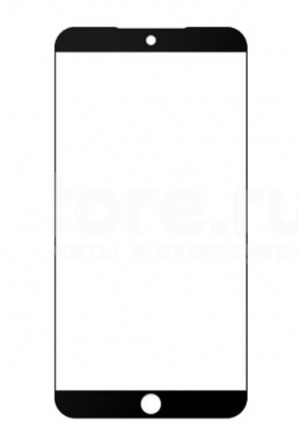 Стекло для дисплея MEIZU 15 Plus черное