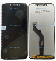 Модуль-дисплей для Motorola Moto G7 Play черный (оригинал)
