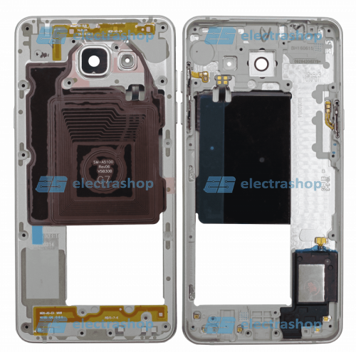 Средняя часть корпуса для Samsung Galaxy A5 (2016) SM-A510F серебро