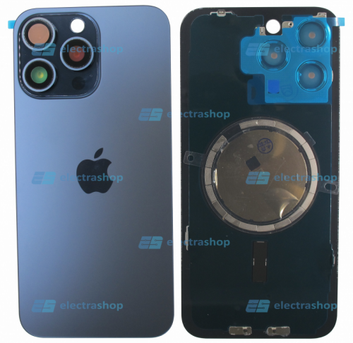 Задняя крышка для IPhone 15 Pro Max синяя (Оригинал)
