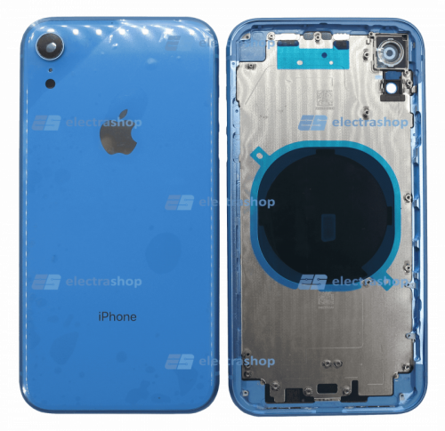 Корпус для IPhone Xr синий (оригинал)