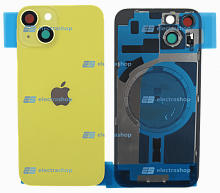 Задняя крышка для IPhone 14 желтая (оригинал)