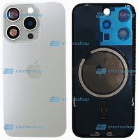 Задняя крышка для IPhone 15 Pro белая (Оригинал)