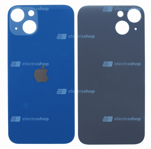 Задняя крышка для IPhone 13 синяя (оригинал)