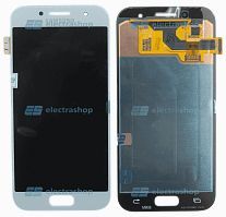 Модуль-дисплей Samsung Galaxy A3 (2017) SM-A320F голубой (Оригинал)