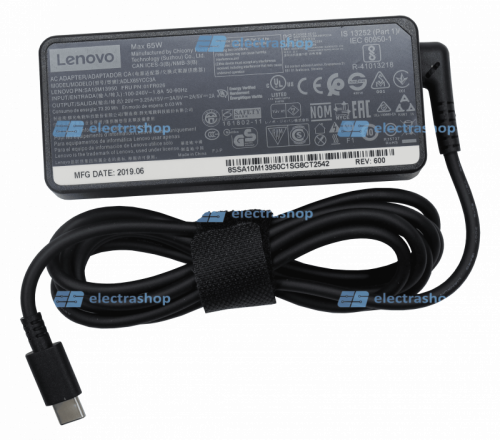Блок питания для ноутбука Lenovo 20v 3.25A Type-C 65w