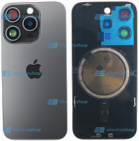 Задняя крышка для IPhone 15 Pro черная (Оригинал)