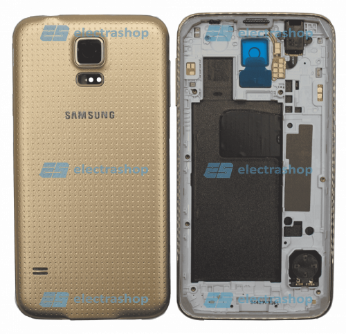 Корпус для Samsung Galaxy S5 (G900F) золотой (Оригинал)