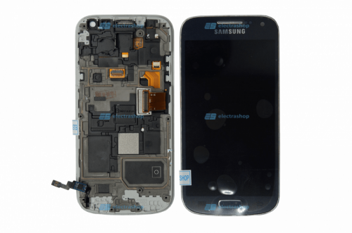 Модуль-дисплей Samsung Galaxy S4 mini (SM-I9190) синий с рамкой (ОРИГИНАЛ)