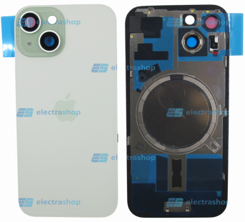 Задняя крышка для IPhone 15 зеленая (Оригинал)