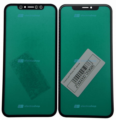 Стекло для дисплея IPhone XR черное
