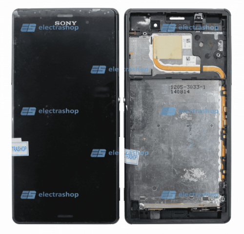 Модуль-дисплей Sony Xperia Z3 L55T/D6603 с рамкой черный (ОРИГИНАЛ)