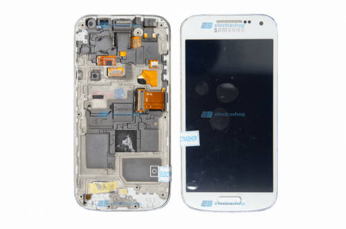 Модуль-дисплей Samsung Galaxy S4 mini (SM-I9190) белый с рамкой (ОРИГИНАЛ)