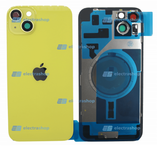 Задняя крышка для IPhone 14 Plus желтая (оригинал)