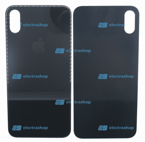Задняя крышка для IPhone X черная (Оригинал)
