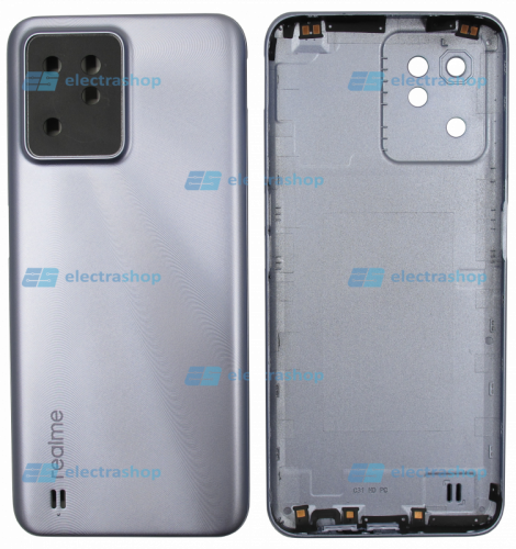 Задняя крышка для Realme C31 серебристая