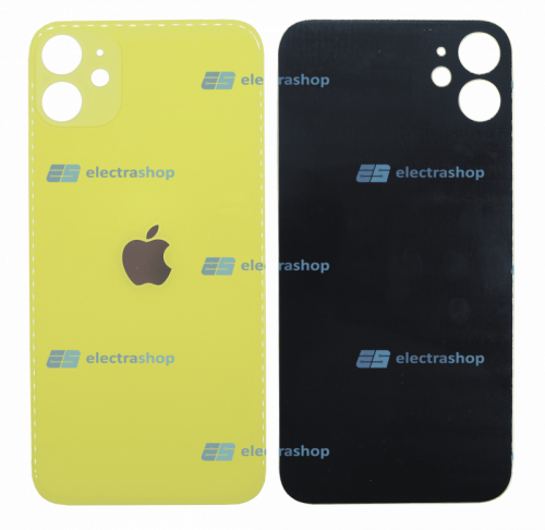 Задняя крышка для IPhone 11 желтая (Оригинал)